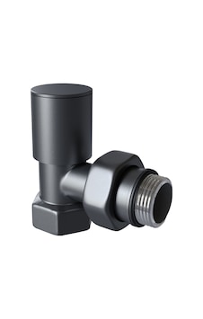 Radyatör Havlupan Vanası Köşe Tip 1/2'' Antrasit Ral 7016 Radyatör Havlupan Vanası Köşe Tip 1/2'' Antrasit Ral 7016
