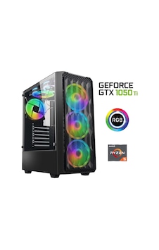 Xaser XSR553 R5-5600 16 GB 256 GB M.2 NVMe SSD 4 GB GTX1050Ti Free Dos Masaüstü Oyuncu Bilgisayarı
