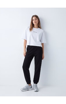 LTB Regular Fit Ribanalı Lastik Paça Siyah Eşofman LTB Regular Fit Ribanalı Lastik Paça Siyah Eşofman