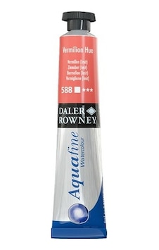 Daler Rowney Aquafine Tüp Sulu Boya 8ml - 588 Vermilion Hue Daler Rowney Aquafine Tüp Sulu Boya 8ml - 588 Vermilion Hue