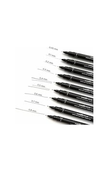 Uni Pin - Siyah Profesyonel Kalem 0.05mm