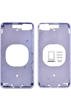 Apple iPhone Uyumlu 8 Plus Orta Kasa Ve Sim Kapağı Tutucu- 5775 Gümüş