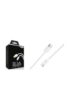 Data Ve Şarj Kablo Apple Uyumlu iPhone Lightning 1 Mt 3.1 Amper Qtop Q-cb33