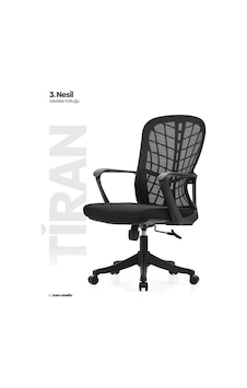 Tiran 3. Nesil Sekreter Koltuğu - Siyah Tiran 3. Nesil Sekreter Koltuğu - Siyah