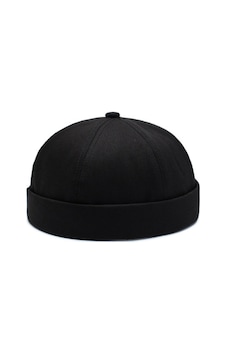 Eleven Market Retro Docker Cap Takke Leon Bere Unisex Şapka Siyah Eleven Market Retro Docker Cap Takke Leon Bere Unisex Şapka Siyah