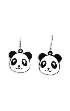 Sallantılı Panda Küpe Bck35 Çok Renkli Sallantılı Panda Küpe Bck35 Çok Renkli