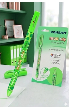 Neon Tükenmez Kalem 1 Adet Pensan Neon Jely Fosforlu Jel Pilot Kalem Siyah Defter Kalemi Yumuşak Yazım Yeşil Neon Tükenmez Kalem 1 Adet Pensan Neon Jely Fosforlu Jel Pilot Kalem Siyah Defter Kalemi Yumuşak Yazım Yeşil