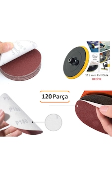 Venoa Cırt Zımpara Kağıdı 115 Mm Paket 120 Adet Venoa Cırt Zımpara Kağıdı 115 Mm Paket 120 Adet