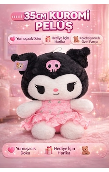 35 Cm Kuromi Peluş Yumuşacık Koleksiyonluk Sevimli Karakter Çok Renkli 35 Cm Kuromi Peluş Yumuşacık Koleksiyonluk Sevimli Karakter Çok Renkli