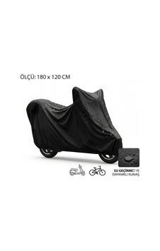 Scooter Ebike Bisiklet Branda Toz Su Geçirmez 180x120cm Motosiklet Örtüsü Koruyucu Branda Siyah