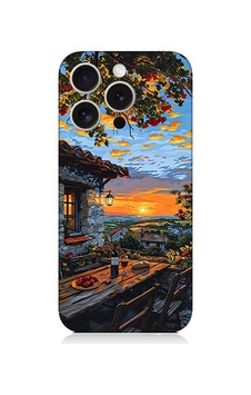 Apple Uyumlu iPhone 15 Pro Max Gün Batımı Desenli Silikon Kılıf Silikon Apple Uyumlu iPhone 15 Pro Max Gün Batımı Desenli Silikon Kılıf Silikon