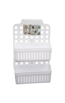 Qlux L-00778 Twin 2 Sepetli Kademeli Askılı Organizer- 16'li Paket Diğer Qlux L-00778 Twin 2 Sepetli Kademeli Askılı Organizer- 16'li Paket Diğer