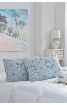 Marla Home 2'li Yastık Kılıfı Pamuklu 50x70 Cm Mavi Bahar Marla Home 2'li Yastık Kılıfı Pamuklu 50x70 Cm Mavi Bahar