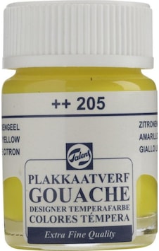 Talens Guaj Boya Cam Şişe 16Ml 205 Lemon Yellow Sarı Talens Guaj Boya Cam Şişe 16Ml 205 Lemon Yellow Sarı