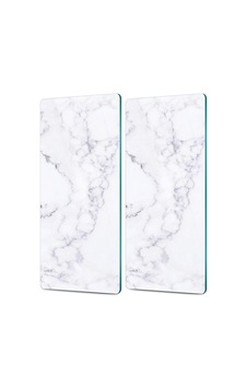 Decovetro Cam Kahve Sofra Sunum Tablası 2'li Set Beyaz Mermer Desenli Sku: Mırstk2f9c42a245 Decovetro Cam Kahve Sofra Sunum Tablası 2'li Set Beyaz Mermer Desenli Sku: Mırstk2f9c42a245