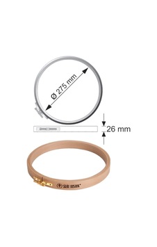 Şirin Vidalı Yuvarlak Nakış Kasnağı - 275 Mm - 26 Mm - 211/10 - 330829940 Şirin Vidalı Yuvarlak Nakış Kasnağı - 275 Mm - 26 Mm - 211/10 - 330829940
