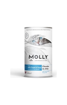 Molly Jöleli Balıklı Konserve Yetişkin Kedi Maması 400 G