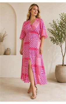 Moda Banuş Yazlık Yırtmaçlı Yumuşak Kumaş Uzun Elbise Çok renkli Moda Banuş Yazlık Yırtmaçlı Yumuşak Kumaş Uzun Elbise Çok renkli