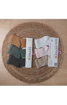 Defne Baby 6 Çift Pamuklu New Born Yenidoğan Kız Bebek Çorap-742 ÇoK Renkli Defne Baby 6 Çift Pamuklu New Born Yenidoğan Kız Bebek Çorap-742 ÇoK Renkli