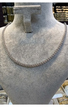 3 Mm Çelik Silver Renk Kolye 45 Cm Beyaz 3 Mm Çelik Silver Renk Kolye 45 Cm Beyaz