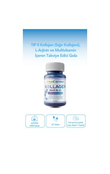 Vitacorner Kollagen Dent & All Takviye Edici Gıda 30 Kapsül