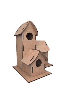 Bubu Ahşap Boyanabilir Kuş Evi 14512611 Bubu Ahşap Boyanabilir Kuş Evi 14512611
