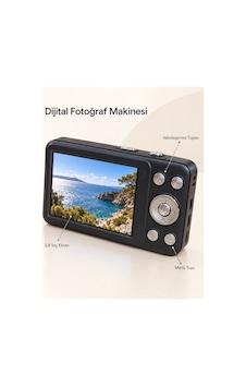 64 Gb A Kadar Hafıza Kartı Destekli Siyah Dijital Fotoğraf Makinesi Çok Renkli 64 Gb A Kadar Hafıza Kartı Destekli Siyah Dijital Fotoğraf Makinesi Çok Renkli