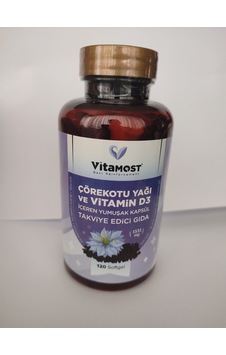 ÇÖREKOTUYAĞI VE VİTAMİN D3 120 SOFT JEL