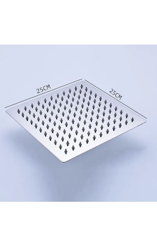 Fawer Kare Paslanmaz Çelik Tepe Duş Başlığı Krom 25 x 25 Krom Fawer Kare Paslanmaz Çelik Tepe Duş Başlığı Krom 25 x 25 Krom