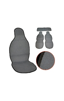 Nyf 01 Terletmez Minder Pamuklu Gri 3 Lü Set 2 Ön Pilot + 1 Arka Oturma