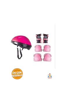 Pembe Koruyucu Kask Ve Dirseklik Seti - Güvenli Ve Tarzlı Scooter Sürüşü Pembe Pembe Koruyucu Kask Ve Dirseklik Seti - Güvenli Ve Tarzlı Scooter Sürüşü Pembe