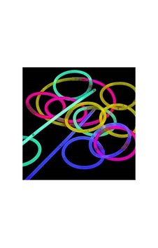 100 Adet Fosforlu Kırılan Eğlence Çubuğu 20 Cm Glow Stick Çok Renkli - 866591485 7 Yaş