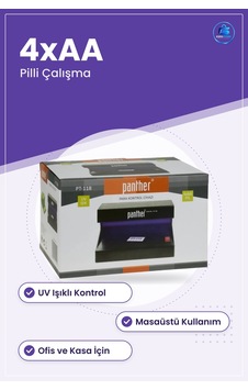 Banknot Kontrol Cihazı Uv Işıklı Banknot Dedektörü Masaüstü 4xaa