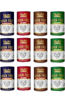Nutri Canin Tahılsız 4 Çeşit Karma Köpek Konserve 400 Gr. X 12 Adet Nutri Canin Tahılsız 4 Çeşit Karma Köpek Konserve 400 Gr. X 12 Adet