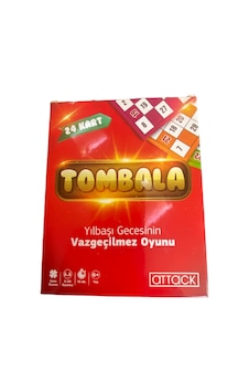 Attack Tombala Oyunu 24 Kart Yılbaşı Gecesinin Vazgeçilmez Oyunu 2-20 Oyuncu 6+ Yaş Açık Ahşap