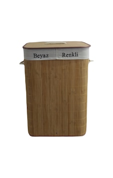 Lorin Bambu Naturel Iki Bölmeli Katlanır Kirli Çamaşır Sepeti 72 NATUREL Lorin Bambu Naturel Iki Bölmeli Katlanır Kirli Çamaşır Sepeti 72 NATUREL