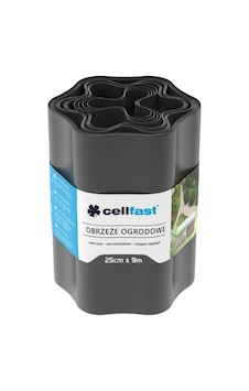 Cellfast Bahçe Çim Kenarı 25 Cm 9 M Graphite Gri Cellfast Bahçe Çim Kenarı 25 Cm 9 M Graphite Gri