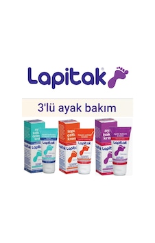 Lapitak Ayak Koku Önleyici + Ayak Bakım Kremi + Topuk Çatlak Kremi 3 X 60 Ml Lapitak Ayak Koku Önleyici + Ayak Bakım Kremi + Topuk Çatlak Kremi 3 X 60 Ml