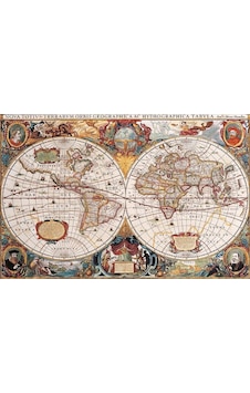 Gold Puzzle 1000 Parça Eski Dünya Haritası Puzzle Gold Puzzle 1000 Parça Eski Dünya Haritası Puzzle