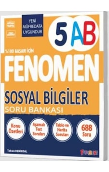 Fenomen 5 Sosyal Bilgiler A-b Soru Bankası Fenomen Yayınları Fenomen 5 Sosyal Bilgiler A-b Soru Bankası Fenomen Yayınları