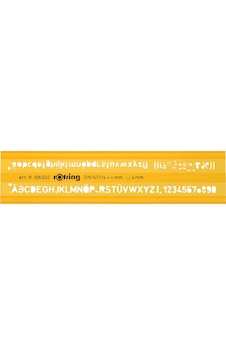 Rotring Yazı Şablonu 4 MM 306 040 Rotring Yazı Şablonu 4 MM 306 040