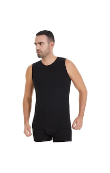 6'lı Paket Erkek Modal Sıfır Kol Atlet 001