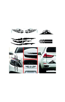 Oto Sticker Mega 4lü Paket Dikiz Kanat Monster Pençe Bagaj Sticke Oto Sticker Mega 4lü Paket Dikiz Kanat Monster Pençe Bagaj Sticke