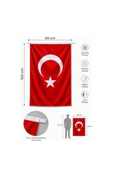 Türk Bayrağı 80x120 Cm Raşel Kumaş Gönder Bayrak 80 x 120 CM Türk Bayrağı 80x120 Cm Raşel Kumaş Gönder Bayrak 80 x 120 CM