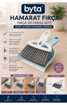 Mini Faraş Ve Fırça Seti Ergonomik Saplı Masa Üstü, Mutfak Ve Ofis Kırıntı Temizlik Seti Mor Siyah Mavi 1 Adet Karışık Renk Gönderilir Diğer