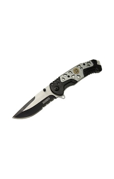 Mx10 Gri Testereli Outdoor Kamp Çakı 21 Cm - Otomatik, Perçinli Sarı Mx10 Gri Testereli Outdoor Kamp Çakı 21 Cm - Otomatik, Perçinli Sarı