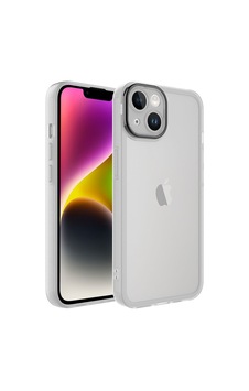 Case 4u Apple iPhone Uyumlu iPhone 14 Plus Kılıf Kamera Korumalı Parlak Tasarımlı Renkli Darbe Emici Transparan