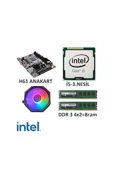 I5 3.Nesil /H61 1155 Pin Anakart/8 Gb Ram/Cpu Fan I5 3.Nesil /H61 1155 Pin Anakart/8 Gb Ram/Cpu Fan