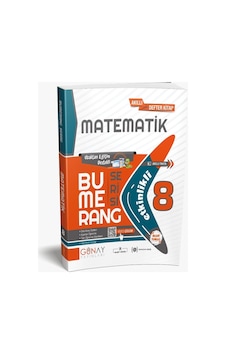 Günay Yayıncılık 8. Sınıf Bumerang Matematik Etkinlikli Akıllı Kitap Güncel Müfredat Günay Yayıncılık 8. Sınıf Bumerang Matematik Etkinlikli Akıllı Kitap Güncel Müfredat
