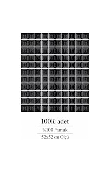 Herşeynota 100'lü Siyah Yıldız Desenli Fular 52x52 Cm %100 Pamuk Kare Bandana Çoklu Paket Çok Renkli Herşeynota 100'lü Siyah Yıldız Desenli Fular 52x52 Cm %100 Pamuk Kare Bandana Çoklu Paket Çok Renkli